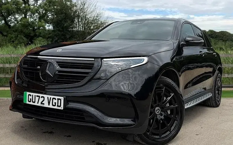 Used Mercedes EQC400 AMG line 300 kW (408 HP) 2022 Black SUV