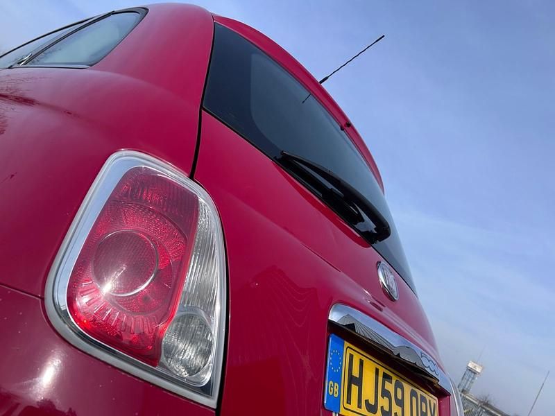 Used Fiat 500 S 69 HP (50 kW) 2009 Red Cabriolet