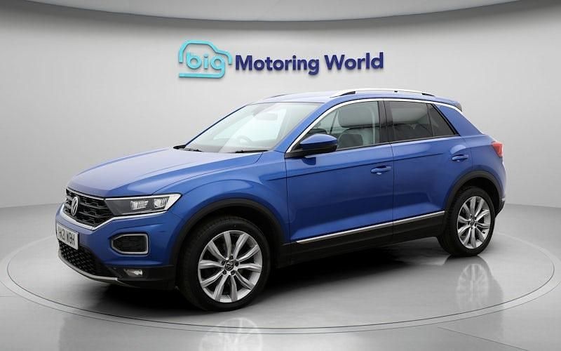 Used VW T-Roc SEL 190 HP (139 kW) 2021 Blue SUV