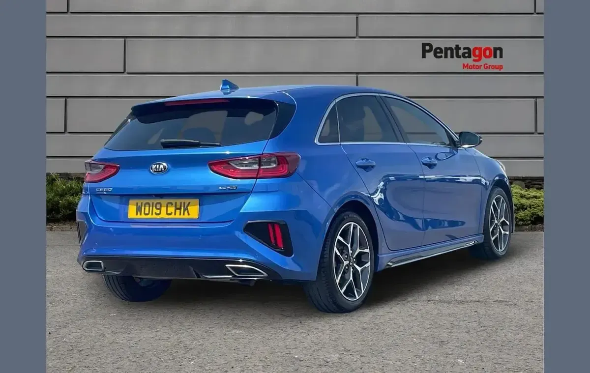 Used Kia Ceed GT-Line 117 HP (86 kW) 2019 Blue Hatchback