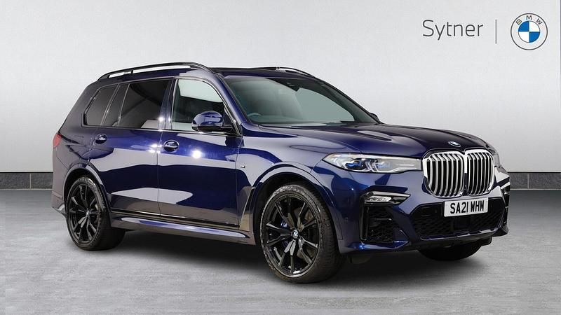 Blue Used 2021 BMW X7 M Sport SUV | £52,000 (Good price) - Image 1/4