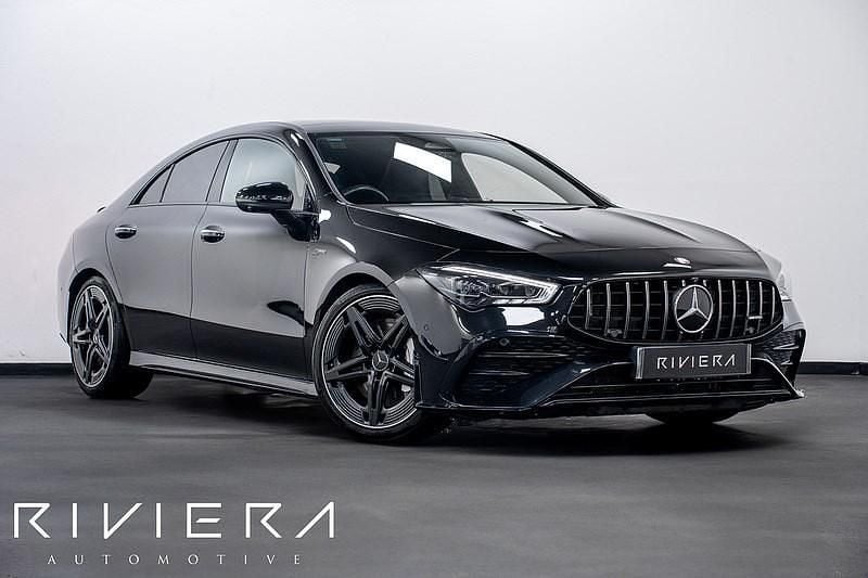 Black Used 2024 Mercedes CLA35 AMG Premium Plus Coupe | £41,945 (Expensive) - Image 1/4