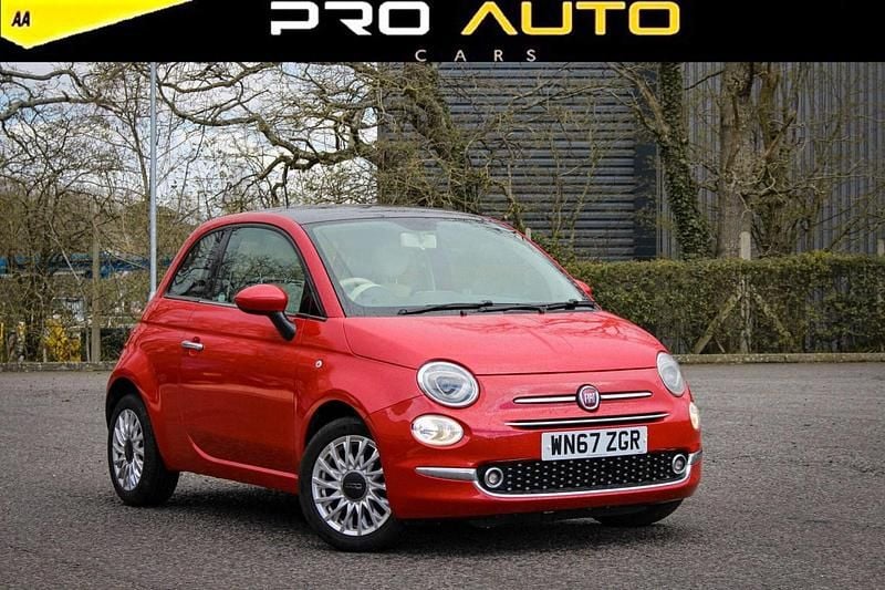 Used Fiat 500 Lounge 69 HP (50 kW) 2017 Red Hatchback