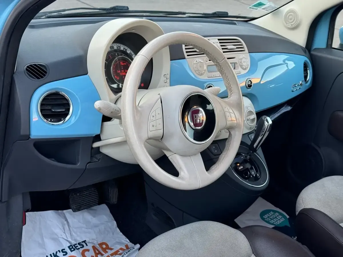 Usado Fiat 500C S 85 HP (62 kW) 2010 Azul Cabrios