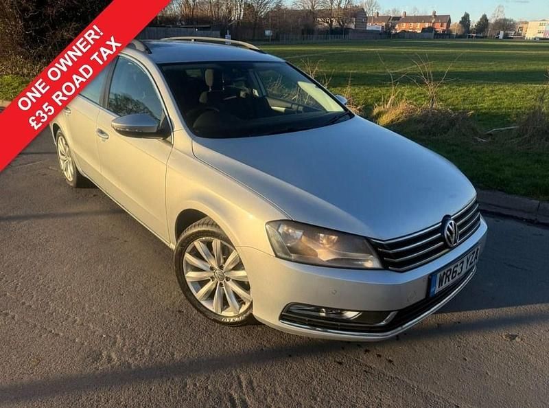 Silver Used 2013 VW Passat Highline Estate | £6,995 (Fair price) - Image 1/4