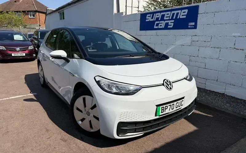 Used VW ID.3 Pro 150 kW (204 HP) 2020 White Hatchback