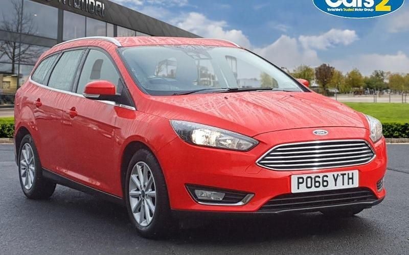 Red Used 2017 Ford Focus Titanium Estate | £10,750 (Fair price) - Image 1/4