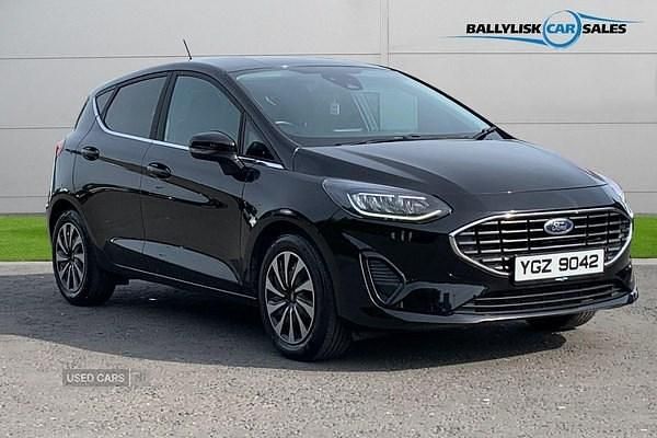 Black Used 2023 Ford Fiesta Titanium Hatchback | £12,975 (Good price) - Image 1/4