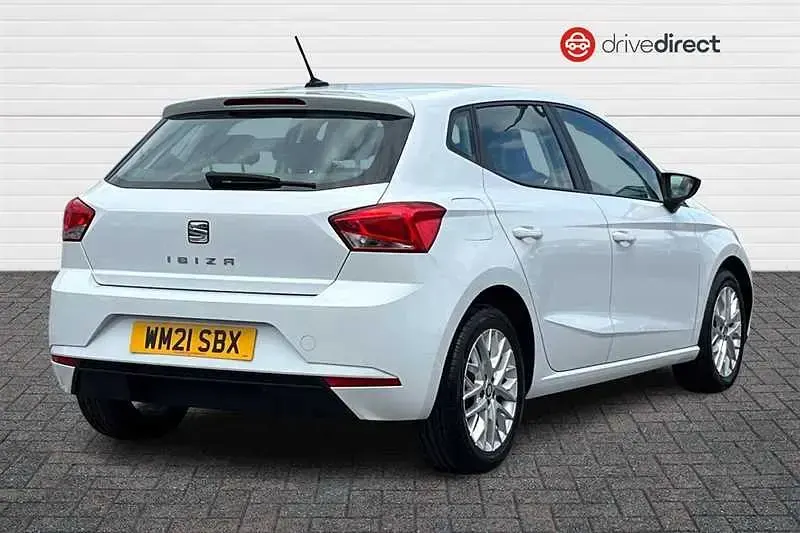 Used Seat Ibiza SE Technology 95 HP (69 kW) 2021 White Hatchback