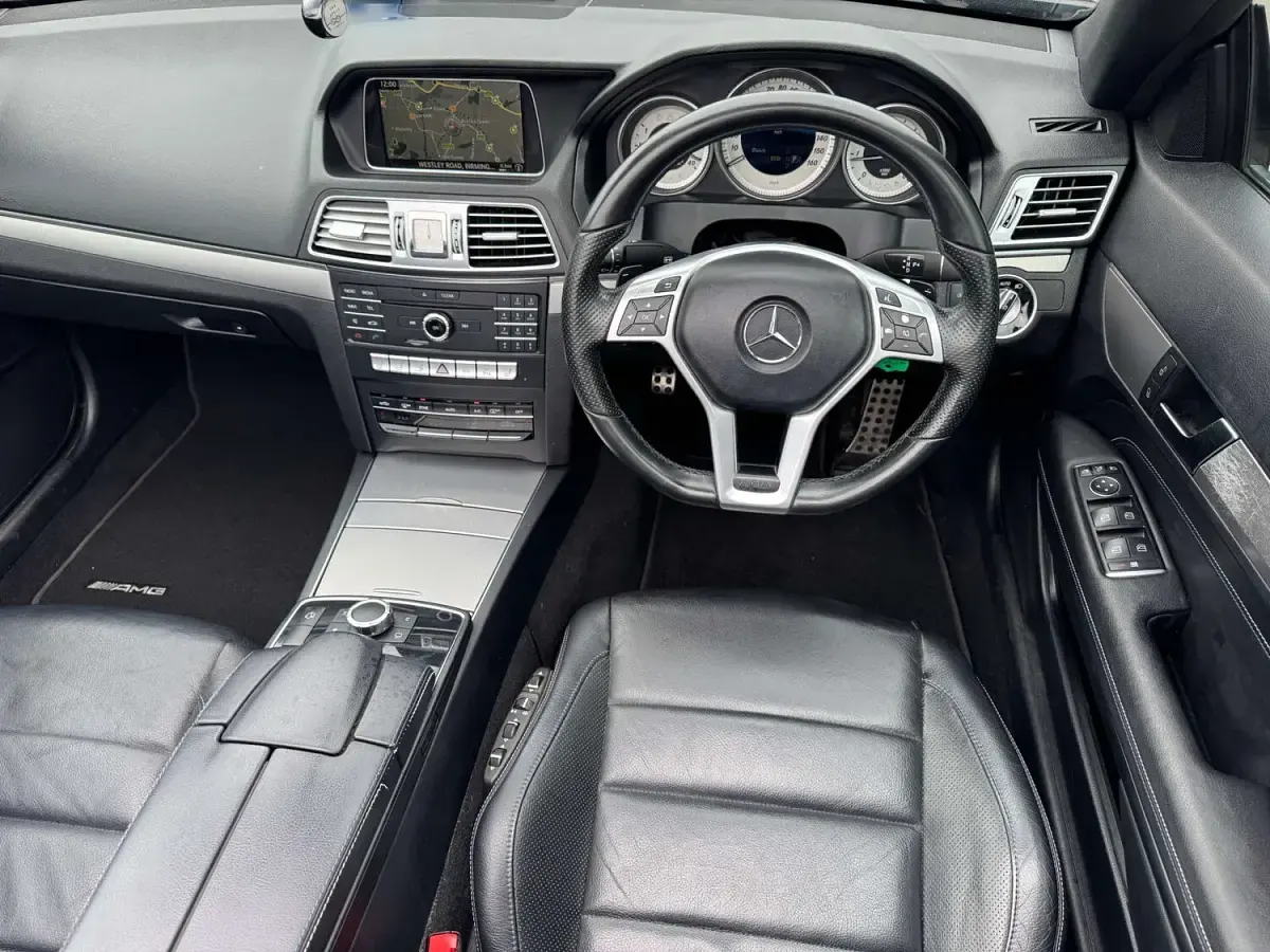 Used Mercedes E220 AMG line 2016 Blue Cabriolet