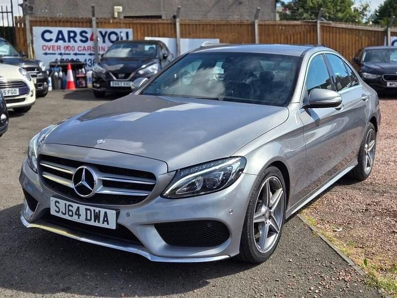 Used Mercedes C220 AMG line 170 HP (125 kW) 2014 Silver Sedan