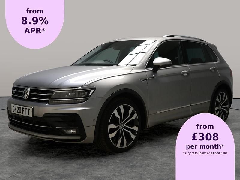 Silver Used 2020 VW Tiguan R-line SUV | £20,220 (Good price) - Image 1/2