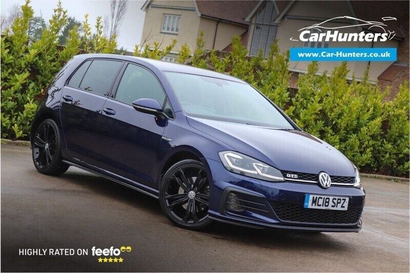 Blue Used 2018 VW Golf VII GTD Hatchback | £15,495 (Fair price) - Image 1/4