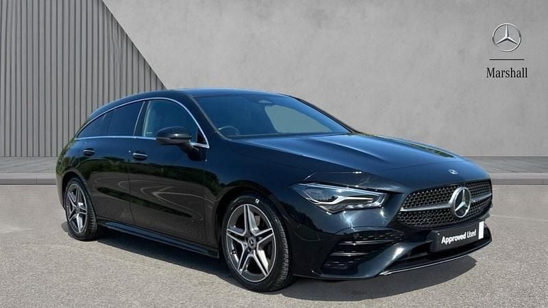 Cosmos black metallic Used 2024 Mercedes CLA200 Executive Estate | £24,547 (Fair price) - Image 1/4