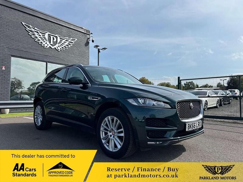 Green Used 2016 Jaguar F-Pace Portfolio SUV | £12,395 (Fair price) - Image 1/4