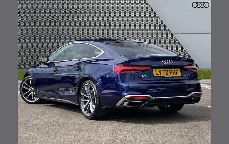 Used Audi A5 Sportback S-Line 200 HP (147 kW) 2022 Blue Hatchback