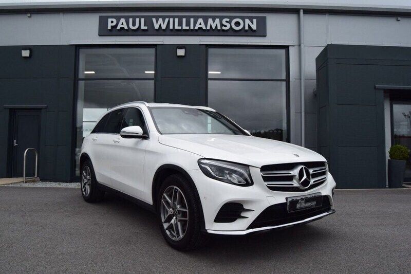 White Used 2017 Mercedes GLC220 AMG line SUV | £18,995 (A bit pricey) - Image 1/4
