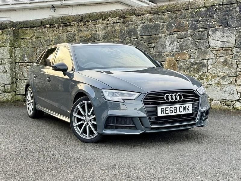 Used Audi A3 Black Edition 150 HP (110 kW) 2018 Grey Sedan