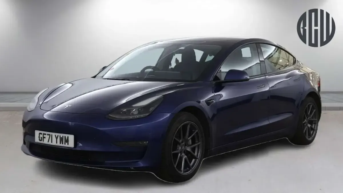 Used Tesla Model 3 Long Range AWD 366 kW (498 HP) 2021 Blue Sedan