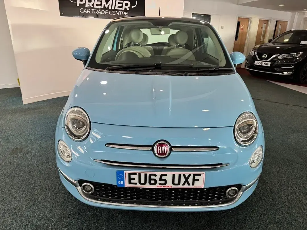 Used Fiat 500 Lounge 69 HP (50 kW) 2015 Blue Hatchback