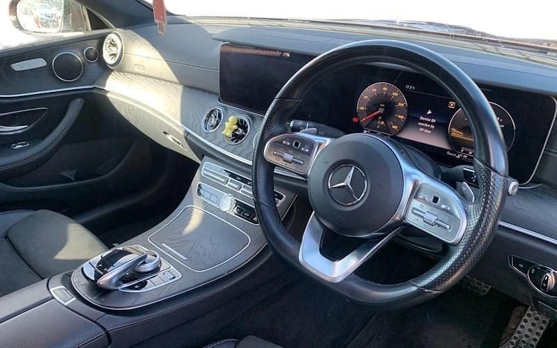 Used Mercedes E400 AMG line 340 HP (250 kW) 2019 Red Coupe