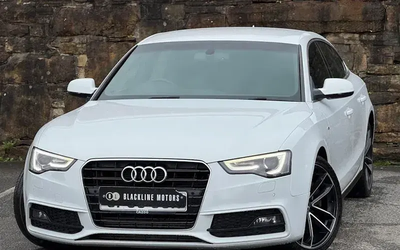 Used Audi A5 Sportback S-Line 245 HP (180 kW) 2015 White Hatchback