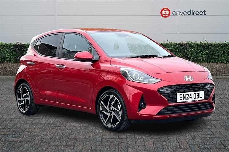 Red Used 2024 Hyundai i10 Premium Hatchback | £14,650 (Fair price) - Image 1/4