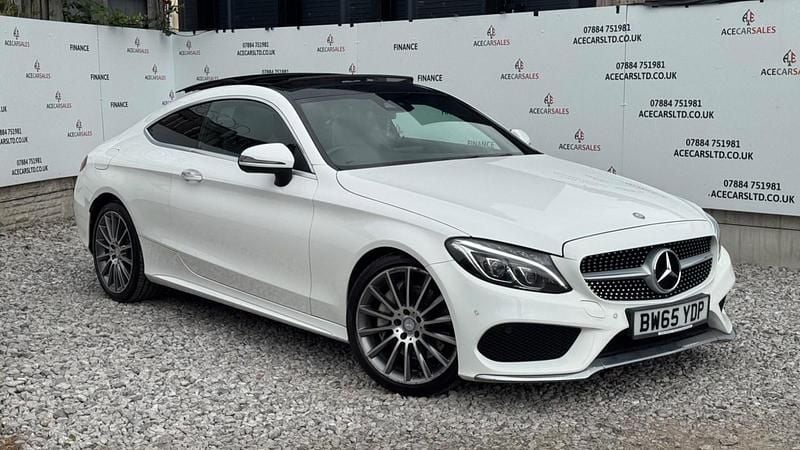 White Used 2016 Mercedes C300 AMG Line Premium Coupe | £13,695 (Fair price) - Image 1/4