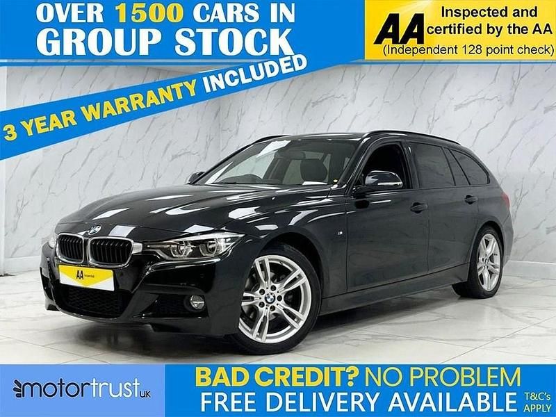 Black Used 2019 BMW 318 M Sport Estate | £19,395 (Fair price) - Image 1/2