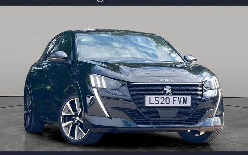 Black Used 2020 Peugeot e-208 GT-line Hatchback | £9,990 (Fair price) - Image 1/3