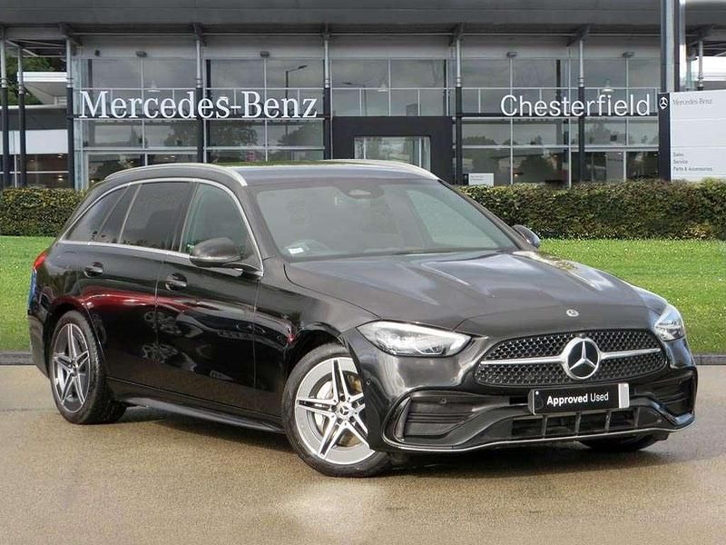 Black Used 2024 Mercedes C200 AMG line Estate | £28,900 (Good price) - Image 1/4