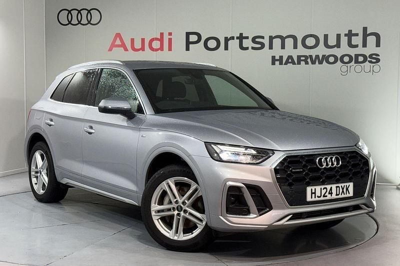 Silver Used 2024 Audi Q5 S-Line SUV | £35,990 (Fair price) - Image 1/4