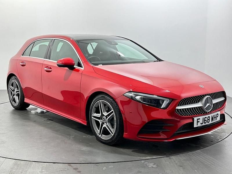 Red Used 2018 Mercedes A250 AMG Line Premium Plus Hatchback | £15,997 (Fair price) - Image 1/3