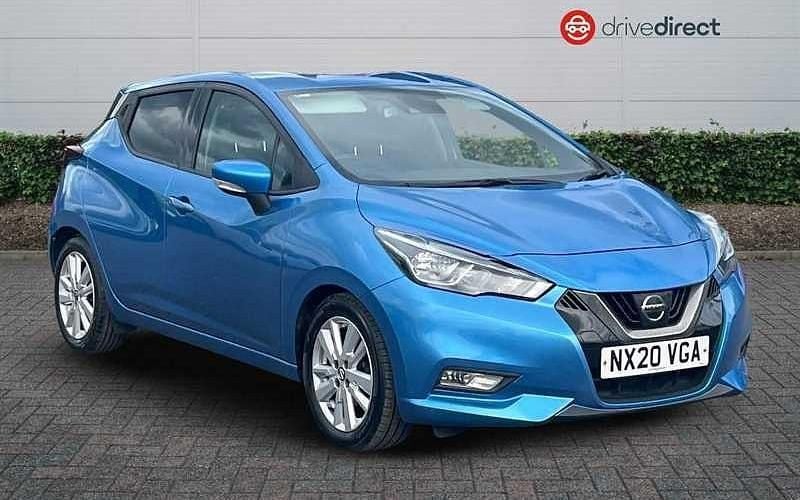 Solid china blue Used 2019 Nissan Micra Acenta Hatchback | £9,390 (Fair price) - Image 1/1