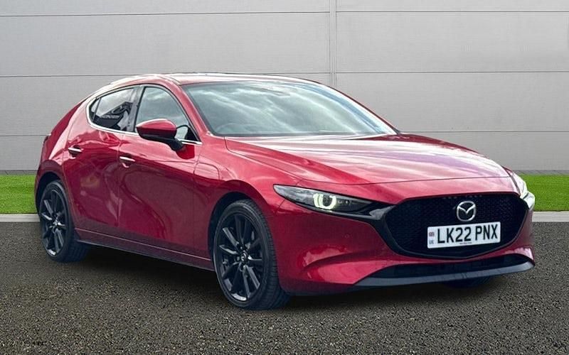 Begagnad Mazda 3 Inclusive 186 HK (136 kW) 2022 Röd Halvkombi