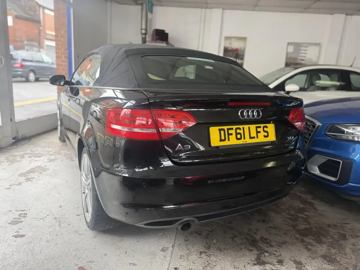 Used Audi A3 Cabriolet S-Line 140 HP (102 kW) 2012 Black Cabriolet