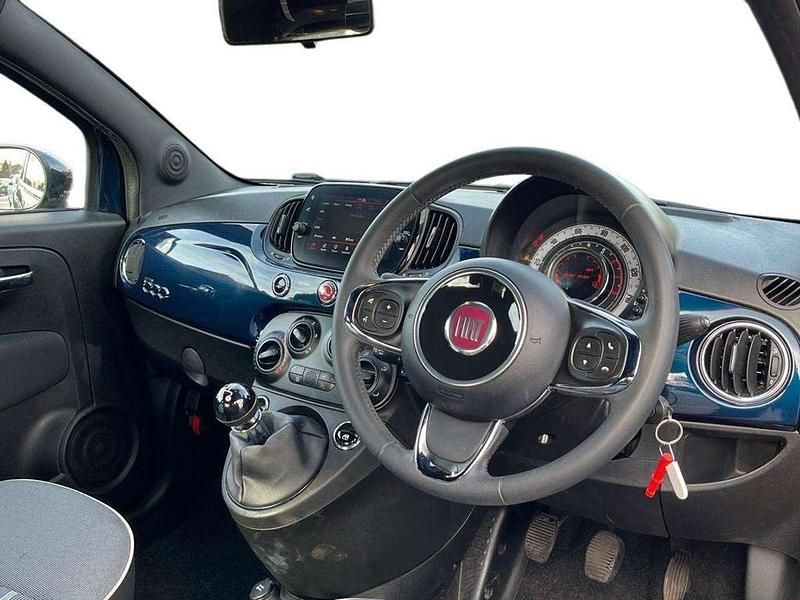 Used Fiat 500 Lounge 69 HP (50 kW) 2019 Blue Hatchback