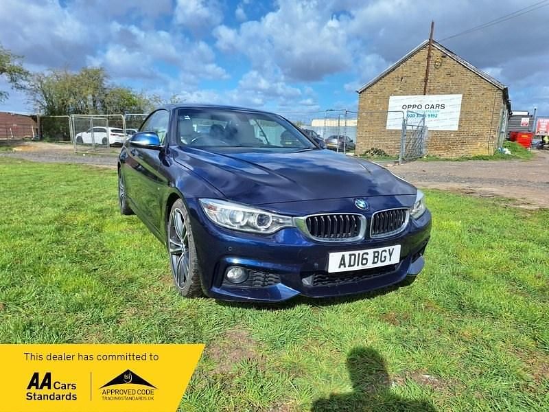 Used BMW 430 Cabriolet M Sport 252 HP (185 kW) 2016 Blue Cabriolet