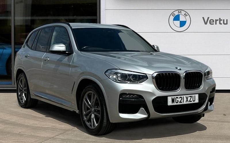 Silver Used 2021 BMW X3 M Sport SUV | £28,995 (Good price) - Image 1/4