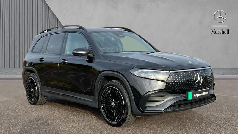 Cosmos black metallic Used 2024 Mercedes EQB300 AMG line SUV | £39,350 - Image 1/4