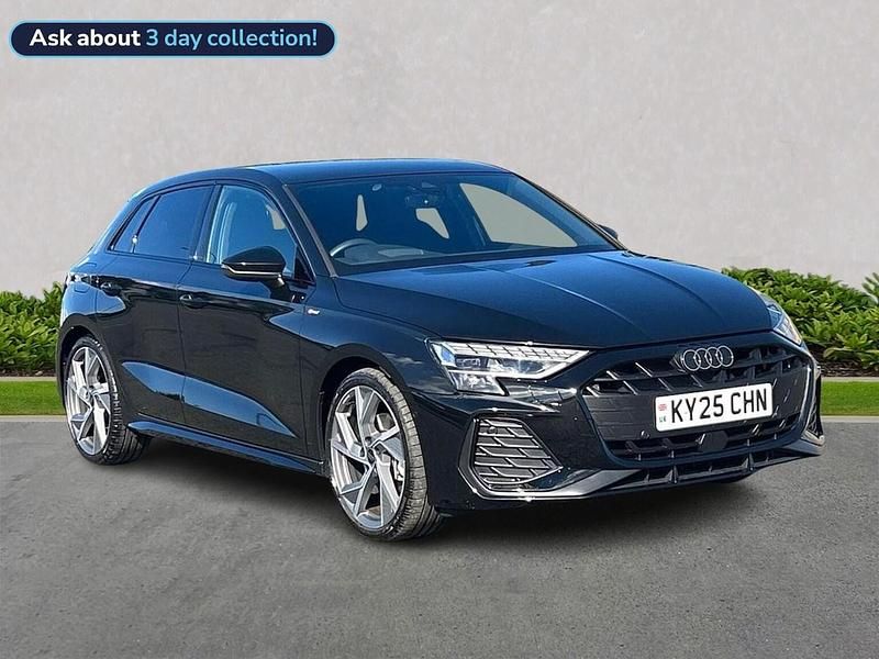 Black Used 2025 Audi A3 Black Edition Hatchback | £32,554 (Expensive) - Image 1/4