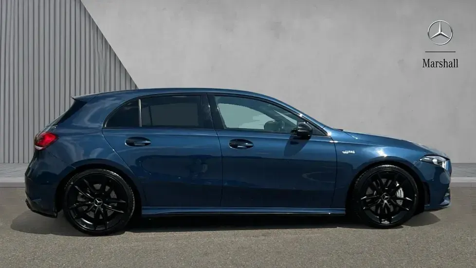Used Mercedes A35 AMG Premium 306 HP (225 kW) 2022 Denim blue metallic  Hatchback