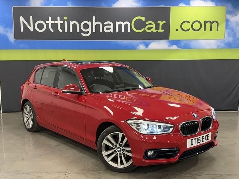 Used BMW 118 Sport Line 136 HP (100 kW) 2015 Red Hatchback