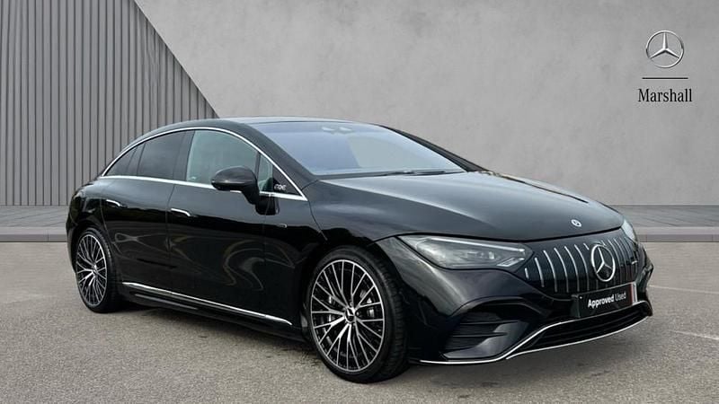 Obsidian black metallic Used 2024 Mercedes EQE AMG 53 | £52,350 - Image 1/3