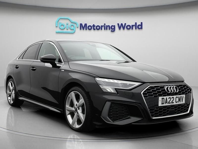 Black Used 2022 Audi A3 S-Line Sedan | £19,200 (Fair price) - Image 1/4