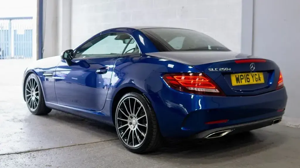 Used Mercedes E250 AMG line 2016 Blue Cabriolet
