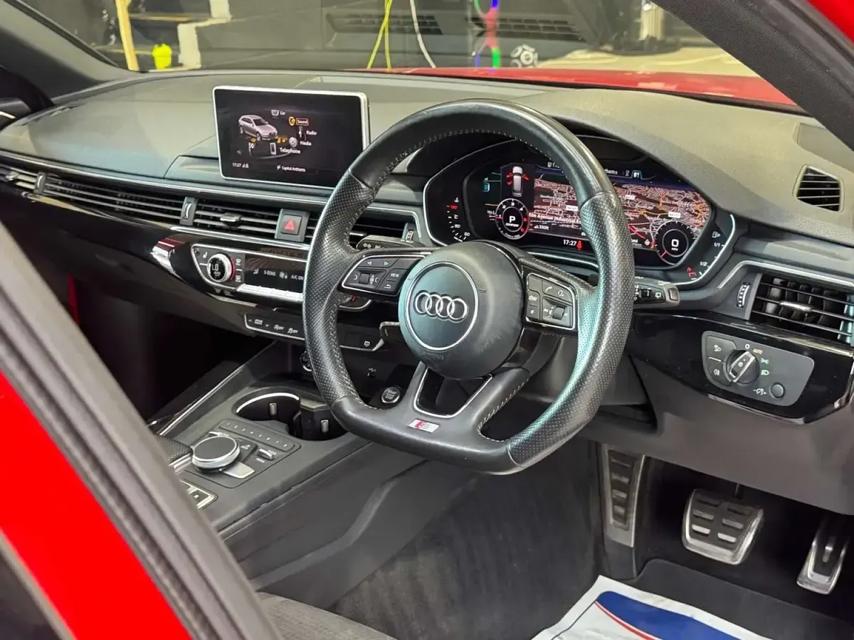 Used Audi A4 Black Edition 190 HP (139 kW) 2018 Red Estate