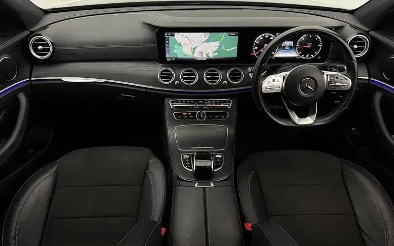 Used Mercedes E220 AMG line 194 HP (142 kW) 2019 Grey Sedan