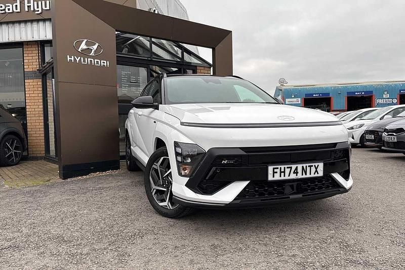 White Used 2025 Hyundai Kona N Line SUV | £27,990 (Expensive) - Image 1/4