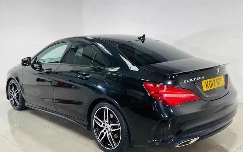 Used Mercedes CLA220 AMG line 177 HP (130 kW) 2017 Black Coupe